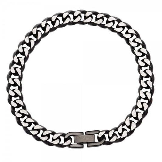 Stainless Steel Black IP Plated Curb Necklace