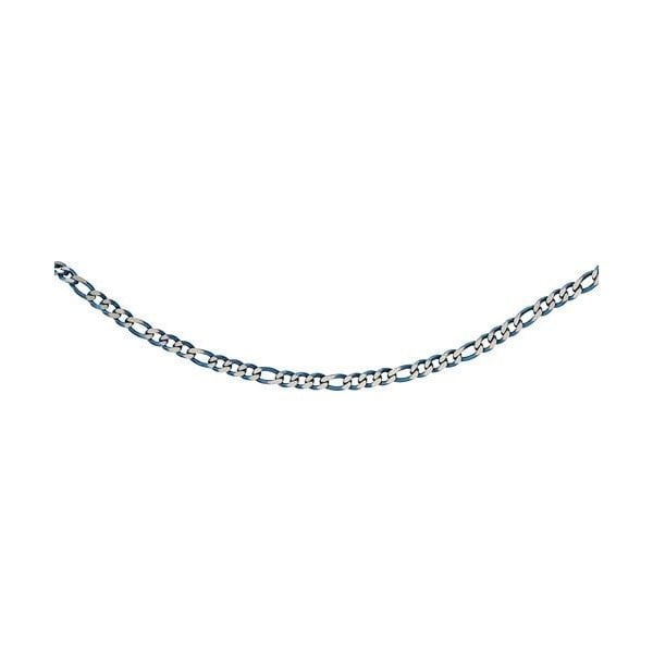 Figaro Necklace with Polished Blue IP Plating