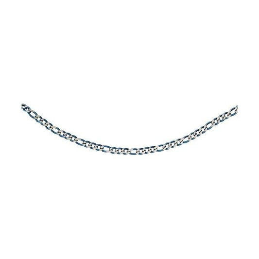 Figaro Necklace with Polished Blue IP Plating