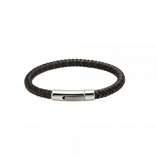 Leather Bracelet Dark Brown 21cm