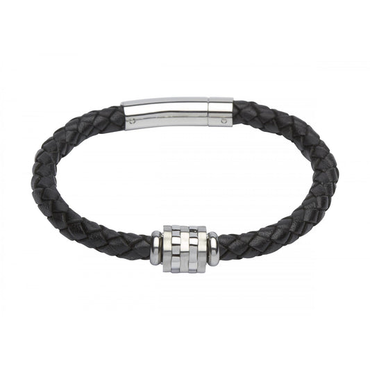 Black Leather Bracelet