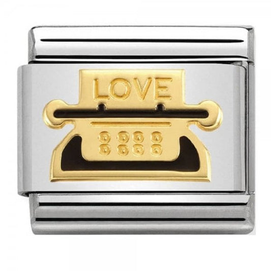Classic Gold Typewriter Charm