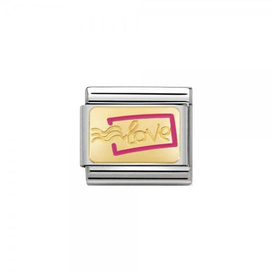 Love Postage Stamp With Fuchsi