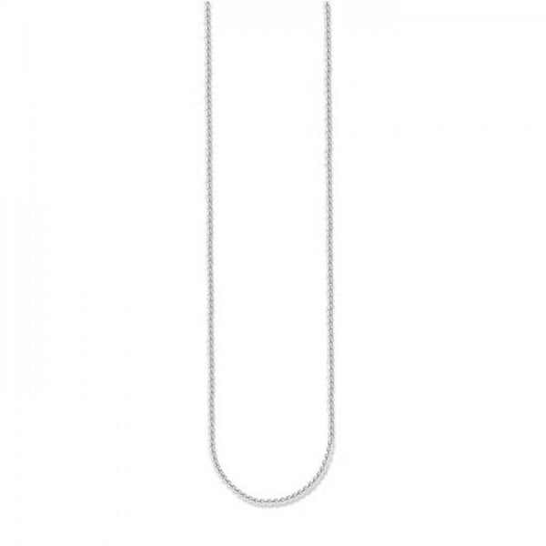 Silver 50cm Mini Square Belcher