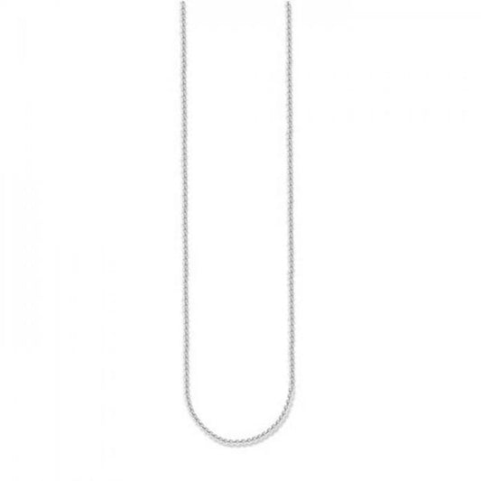 Silver 50cm Mini Square Belcher