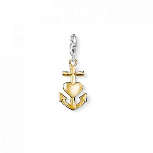 Yellow Gold Faith, Love, Hope Charm