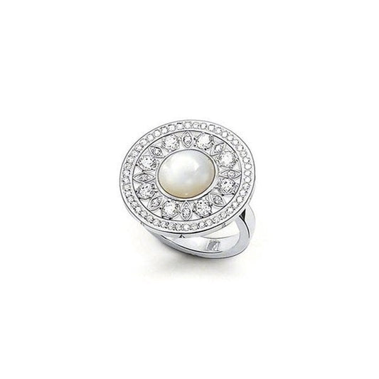 Mother of Pearl Large Circle Ring
