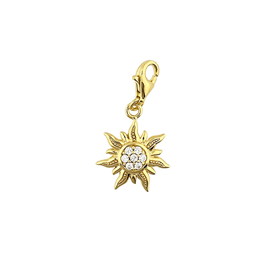 Gold Sun Charm