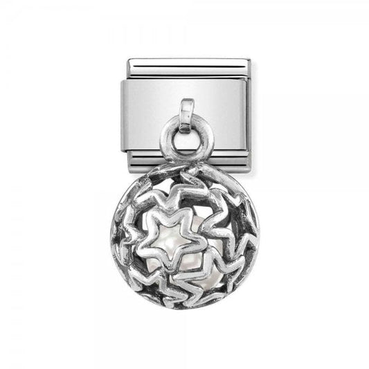 White Pearl Stars Charm