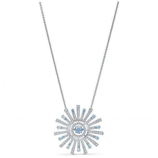 Sunshine Blue & White Crystal Necklace