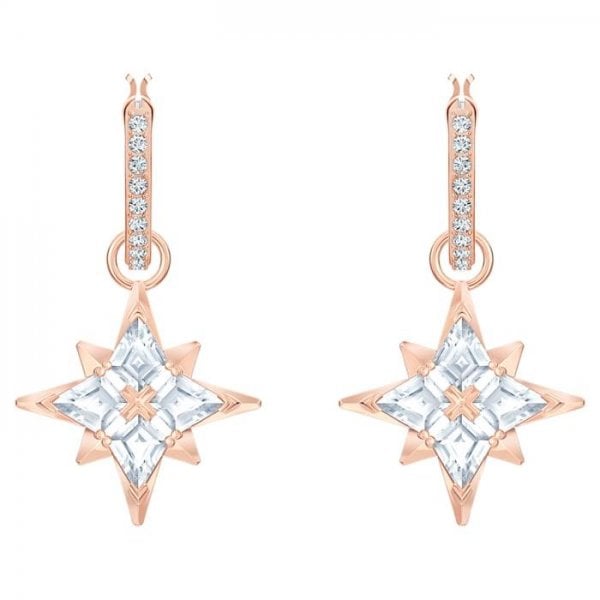 Symbolic Star Hoop Pierced Earrings
