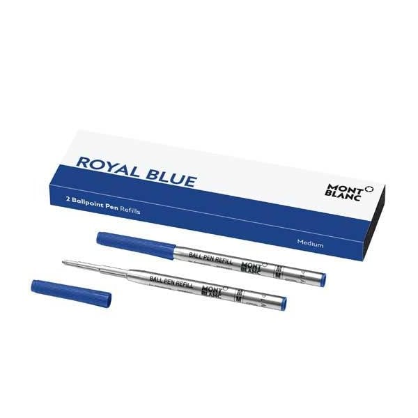 2 BALLPOINT PEN REFILLS M ROYAL BLUE