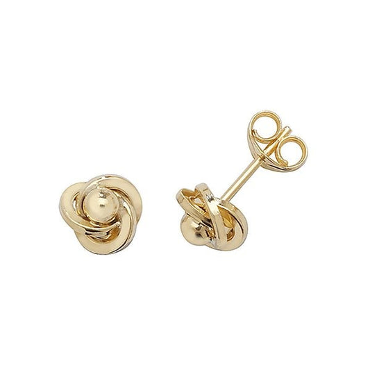 9ct Yel Gold Orbital Stud Earrings
