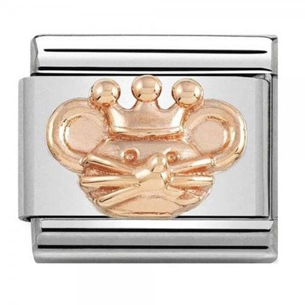 Classic Rose Gold Nutcracker Mouse King Charm