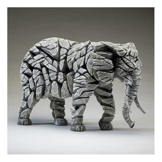 Edge Sculpture Elephant - White