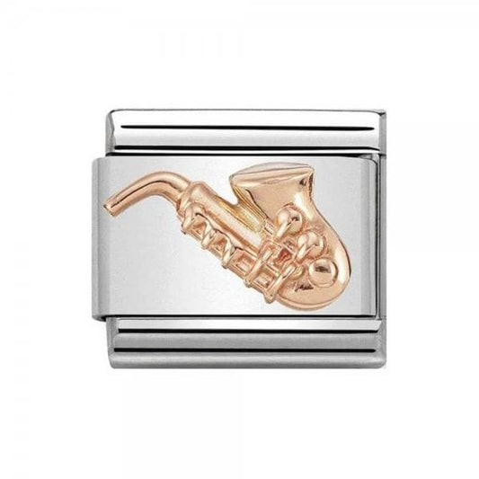 Classic Rose Gold Saxophone Charm