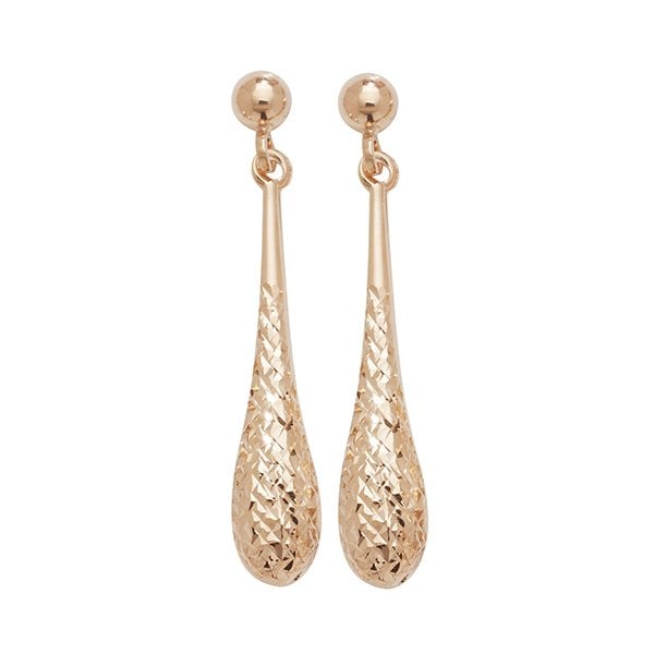 9CT ROSE GOLD DROP EARRINGS
