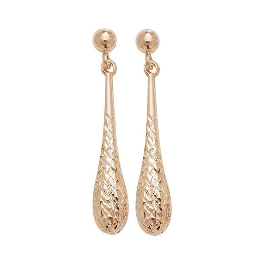 9CT ROSE GOLD DROP EARRINGS
