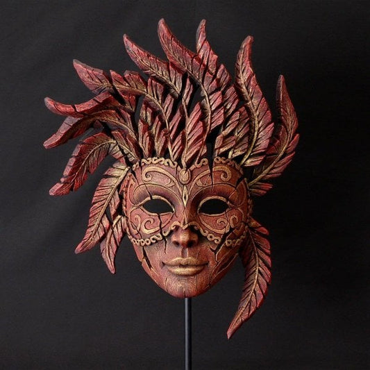 Venetian Carnival Mask - Red and Gold