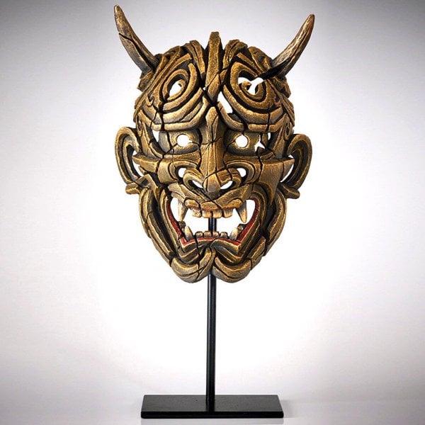 Hannya Mask - Netsuke Gold
