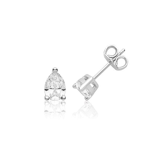 7x5 Pear Shape Claw Set Studs