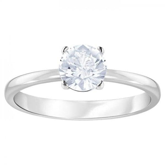 Attract Ring, White, Rhodium plated SIZE 52