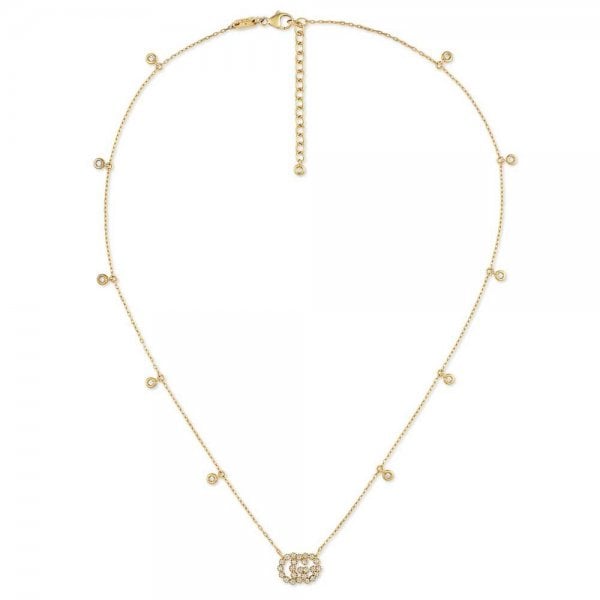 GG Running 18ct Gold Diamond Necklace