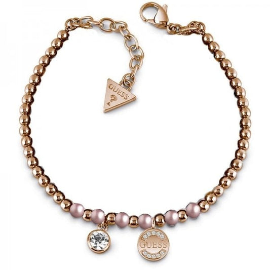 Rose Gold Uptown Chic Logo Coin Bracelet