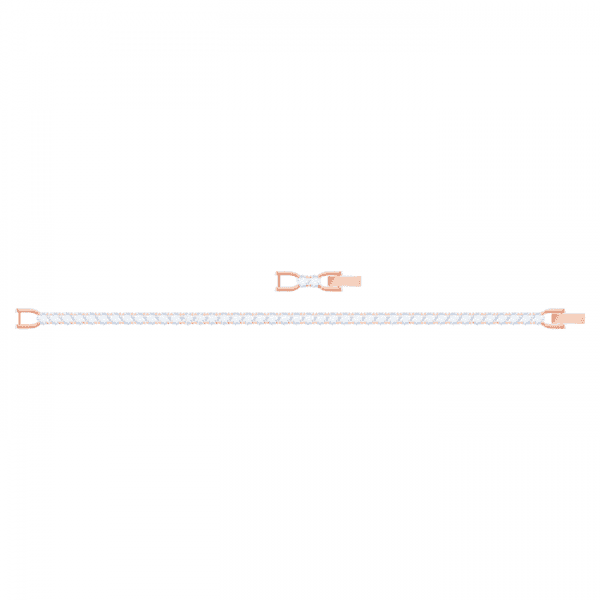 Tennis Deluxe bracelet Rose-gold tone plated