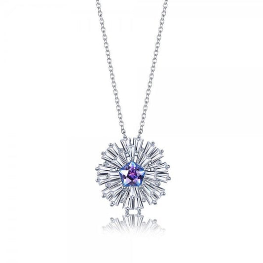Carpe Diem Large Flower Burst Pendant