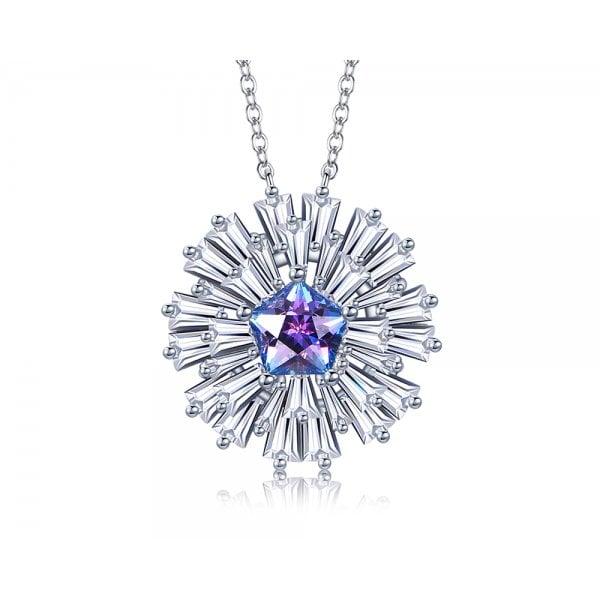 Carpe Diem Large Flower Burst Pendant