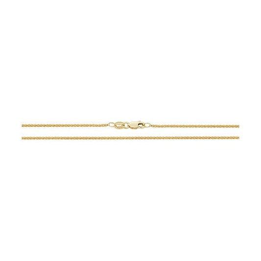 9CT YELLOW GOLD SPIGA CHAIN