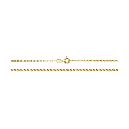 9CT YELLOW GOLD CLOSE CURB CHAIN