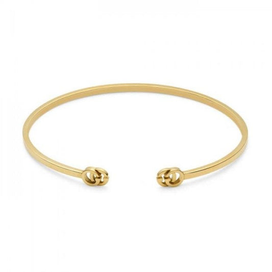 18ct Yellow Gold Running G Cuff Bangle