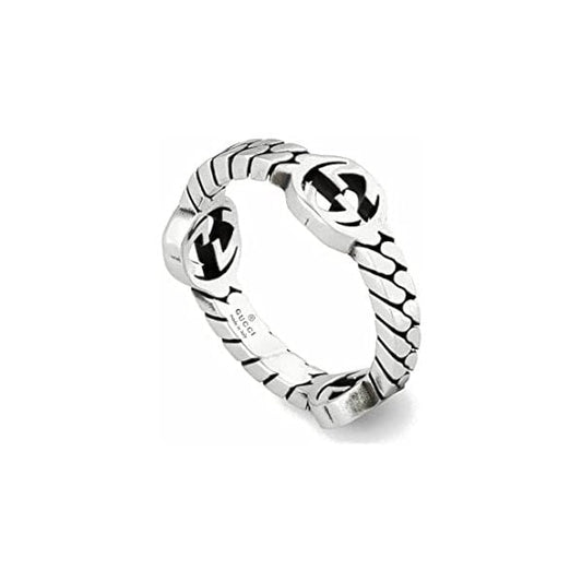 Interlocking G Sterling Silver 3.5mm XS Ring (S12)
