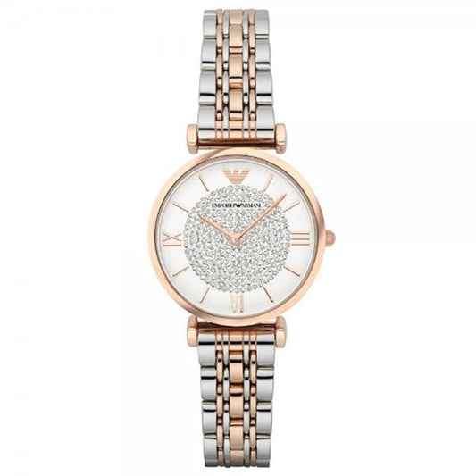 Two-Colour Crystal Ladies Watch