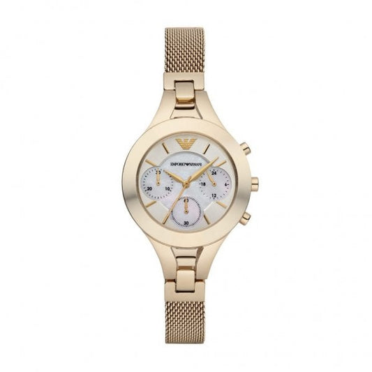 Ladies Gold Chronograph Dress Watch