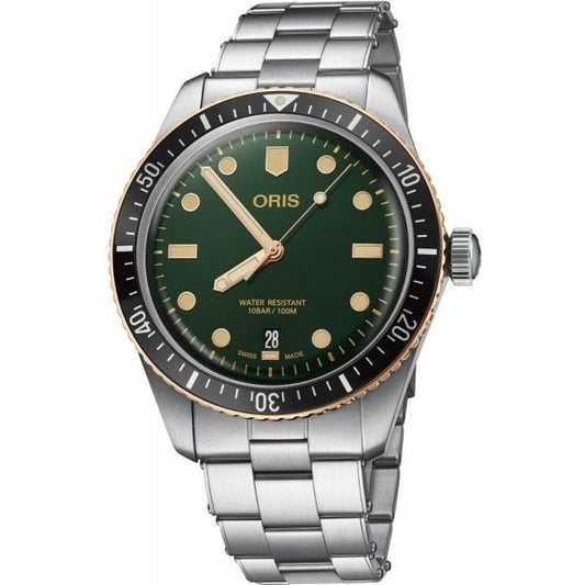 Divers Sixty Five Green Dial Gents Watch 40mm