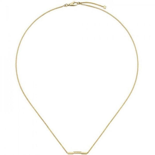 18ct Yellow Gold Link to Love Bar Necklace