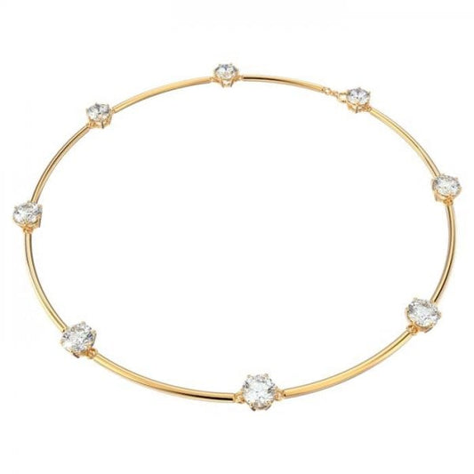 Constella Necklace - White, Gold Tone Plated