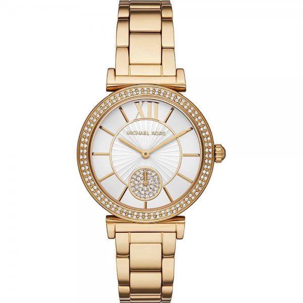 Mini Abbey Pavé Gold-Tone Ladies Watch