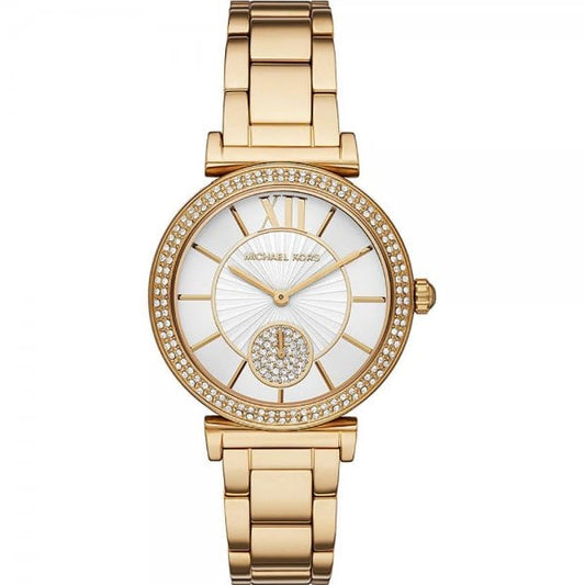 Mini Abbey Pavé Gold-Tone Ladies Watch