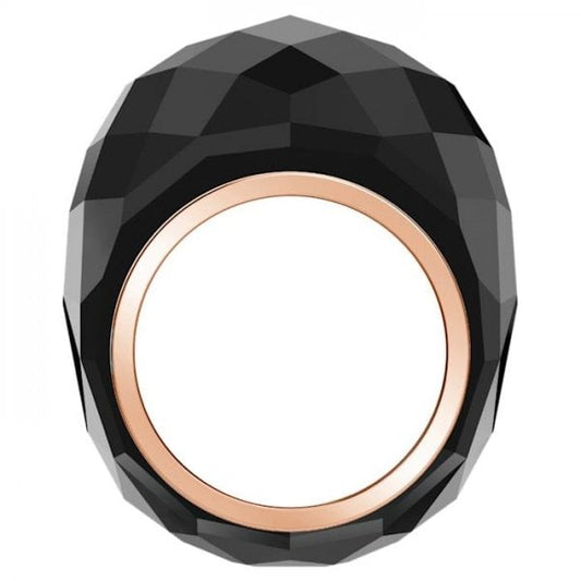 Nirvana ring Black, Rose-gold tone PVD S60
