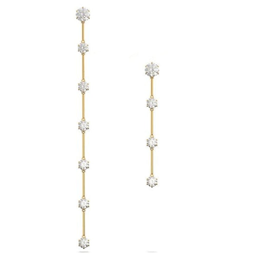 Constella Yellow Gold Plated Asymmetrical Drop Earrings