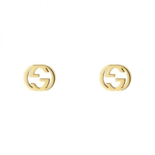 18k Yellow Gold Gucci Interlocking Earrings