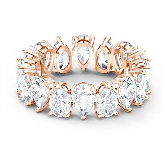Vittore Ring - Pear Cut Crystals, Size 58