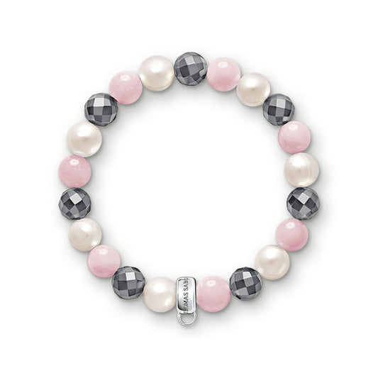 Charm Bracelet Pink, White, Grey