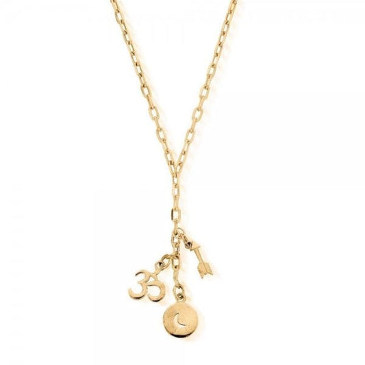 Gold Strength of the Moon Necklace