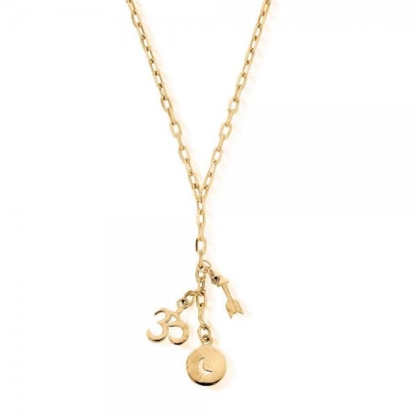 Gold Strength of the Moon Necklace
