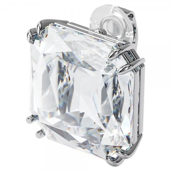 Mesmera clip earring Single, Square cut crystal